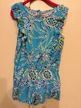 Girls Lilly Pulitzer Judith Romper, size 6/7